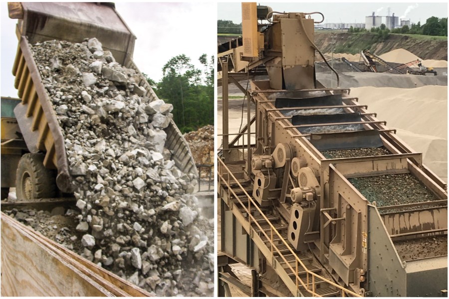 Haul trucks and screening are two important aspects of a quarry