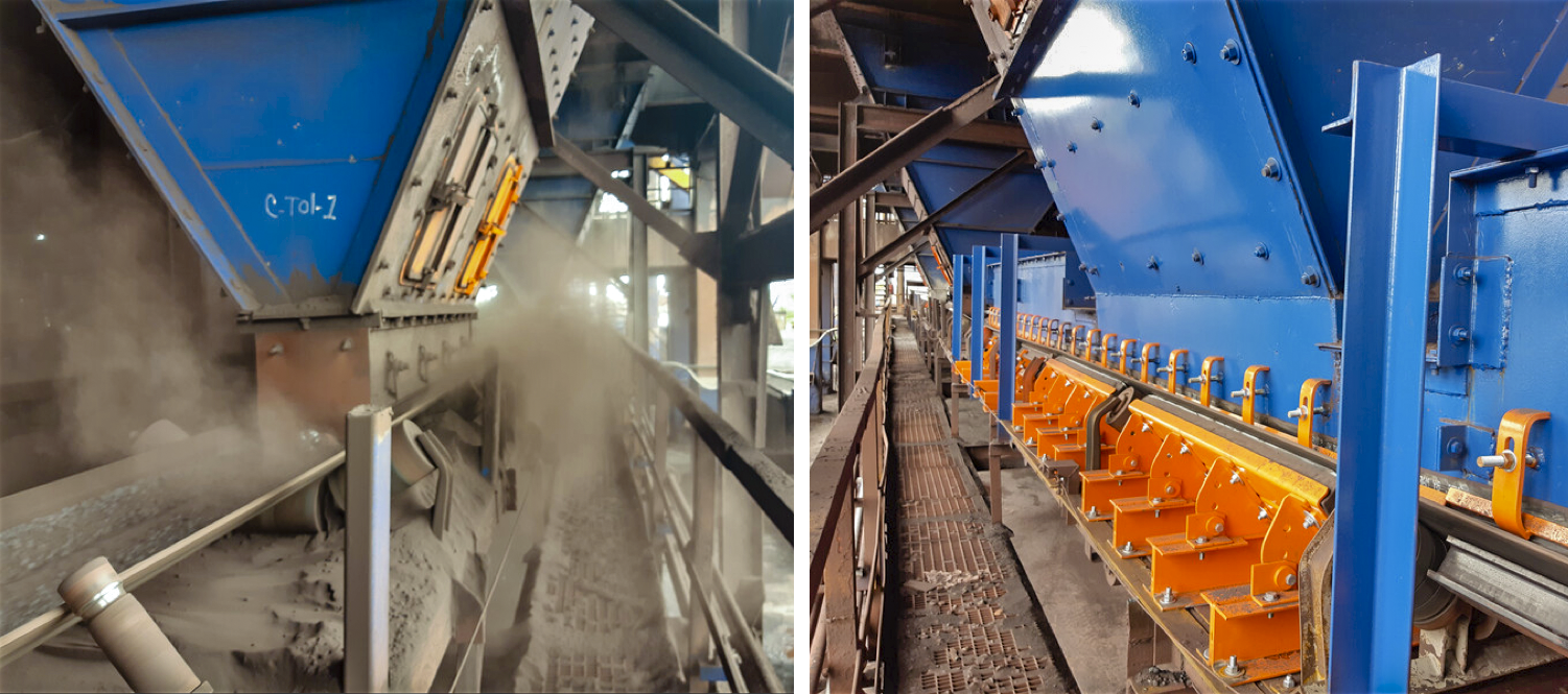 conveyor transfer point upgrades decrease spillage